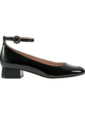 Bandolino Lexy Black Patent Ankle Strap Pump. Sz: 8.5